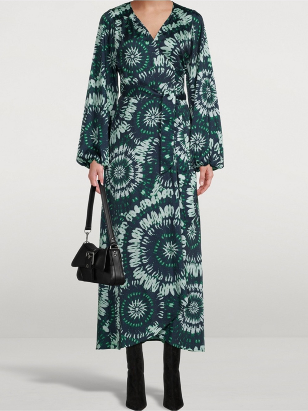 SMYTHE Wrap Dress In Mandala Print